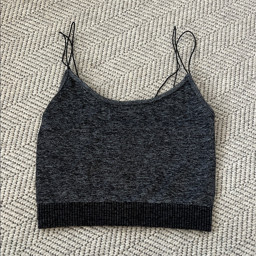Rue21 Charcoal Gray Seamless Crop Cami
